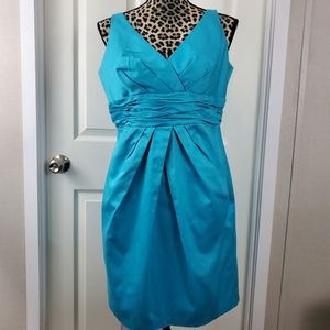 David's Bridal Faux Wrap Top Dress